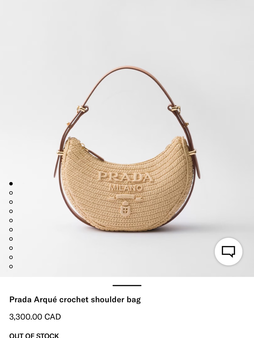 Prada Arque crochet shoulder bag - Picture 16 of 16